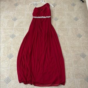 David’s Bridal One Shoulder Dress